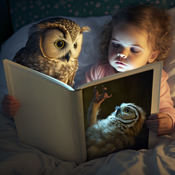 a bedtime story book called "Baby's First Owl", which in hindsight is a horrible idea!
